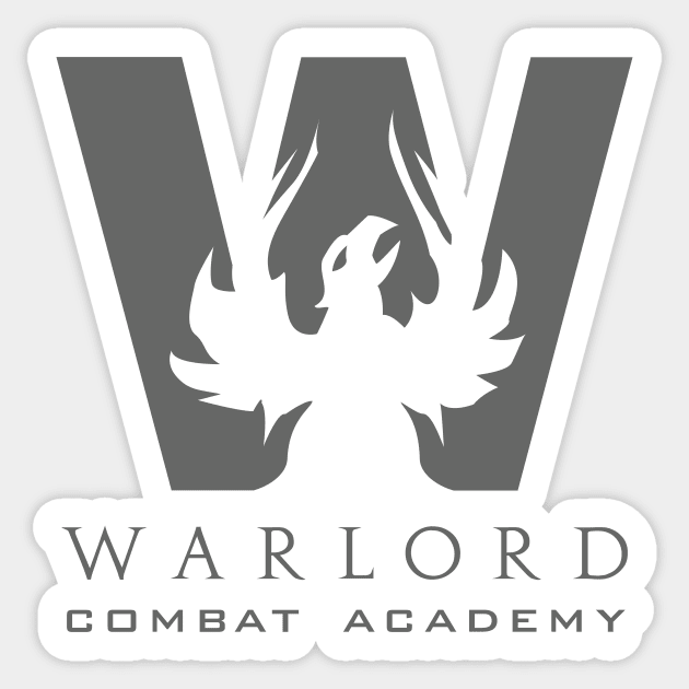 WARLORD Combat Academy - Grey Sticker by pscof42